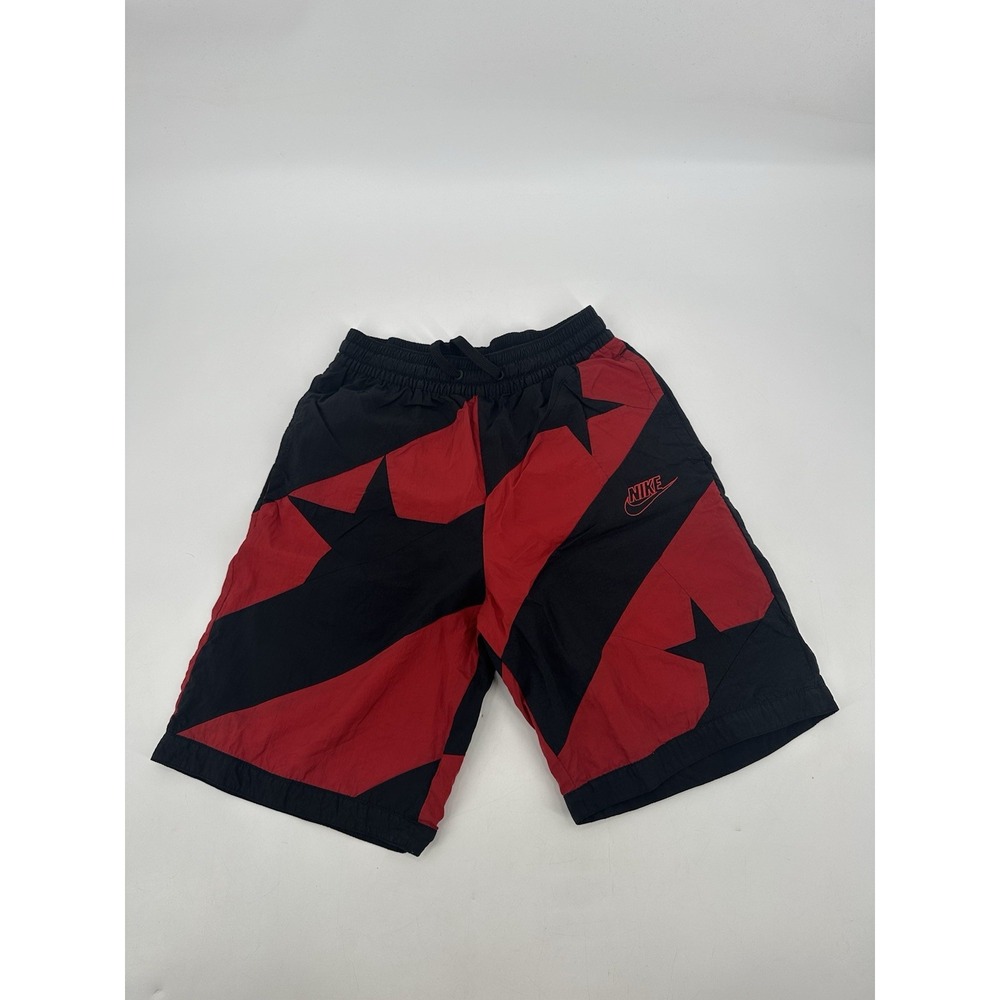 Nike Throwback Basketball‎ Shorts Men's Size Small Black Red Stars Dri-Fit
